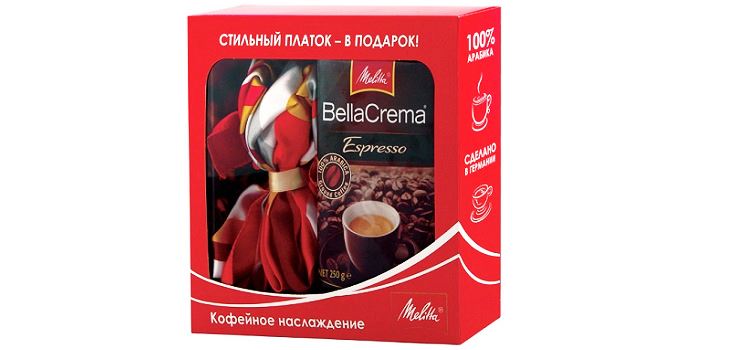 Dos placeres en uno: un juego de regalo de Melitta con una elegante bufanda