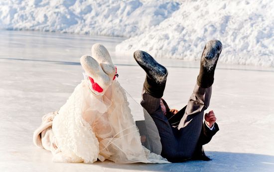 Ideas para una sesión de fotos de boda en el invierno