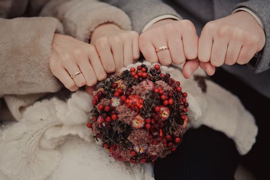 Ideas para una sesión de fotos de boda en el invierno