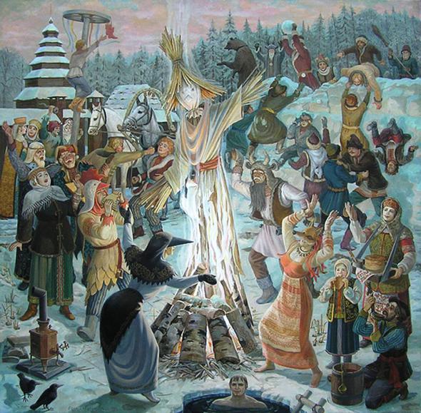 Cómo dibujar Shrovetide? Dibuja unas vacaciones de primavera con los niños