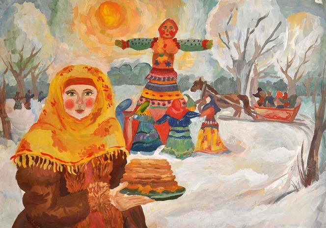 Cómo dibujar Shrovetide? Dibuja unas vacaciones de primavera con los niños