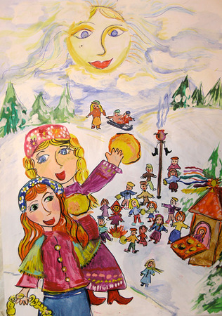Cómo dibujar Shrovetide? Dibuja unas vacaciones de primavera con los niños