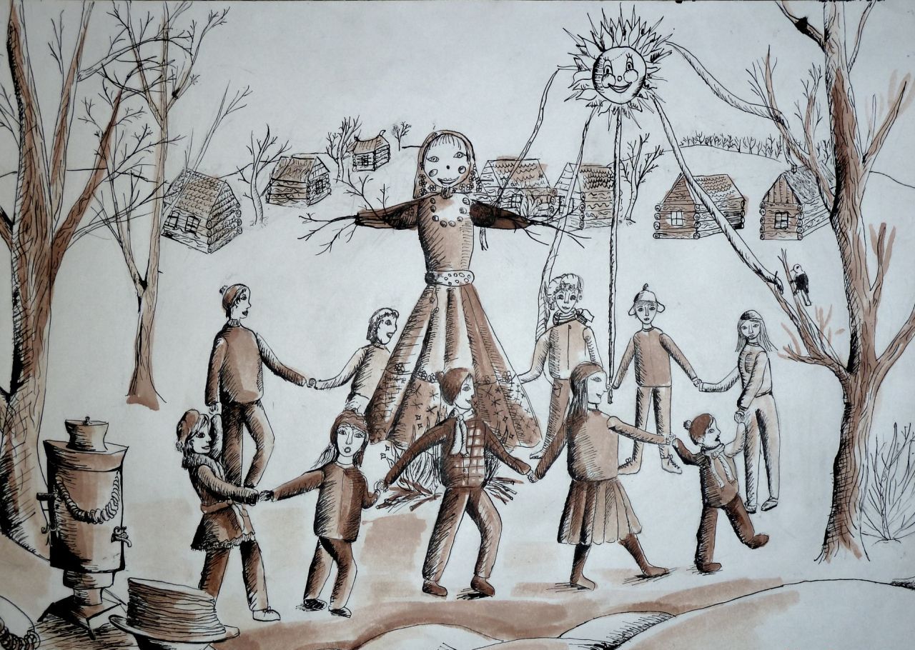 Cómo dibujar Shrovetide? Dibuja unas vacaciones de primavera con los niños