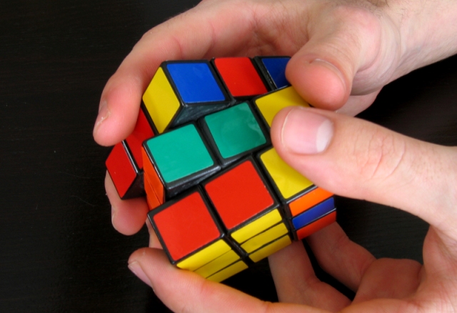 Cómo agregar un cubo de Rubik; recoger el cubo de Rubik 3x3, diagramas de montaje