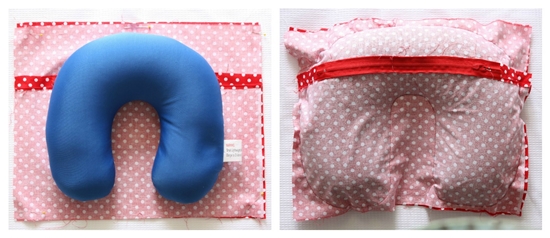 Cómo coser una almohada de viaje debajo del cuello con tus propias manos