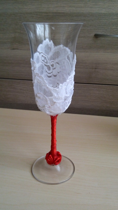 Decoración de vidrios de boda