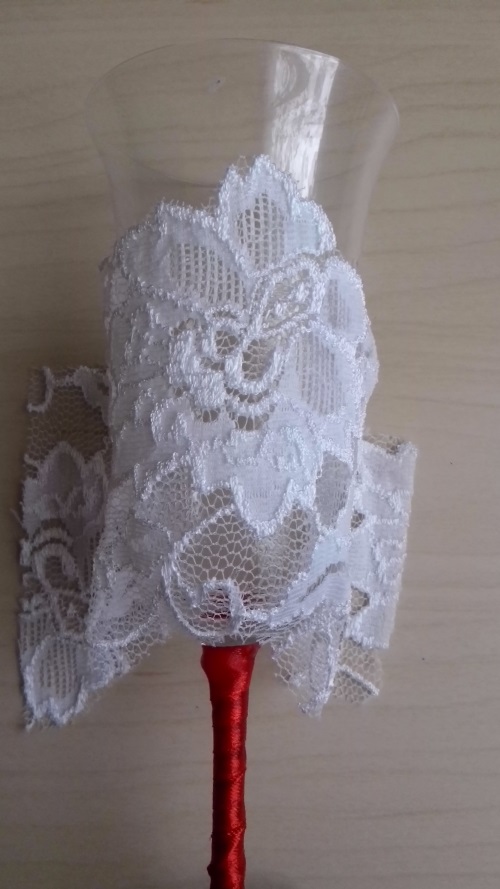 Decoración de vidrios de boda