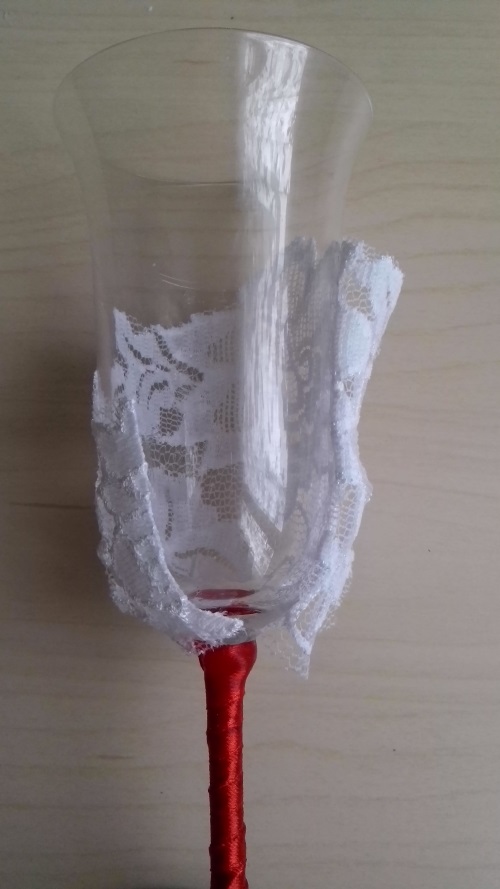 Decoración de vidrios de boda