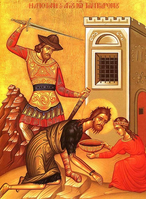 11 de septiembre - la fiesta de la decapitación de Juan el Bautista