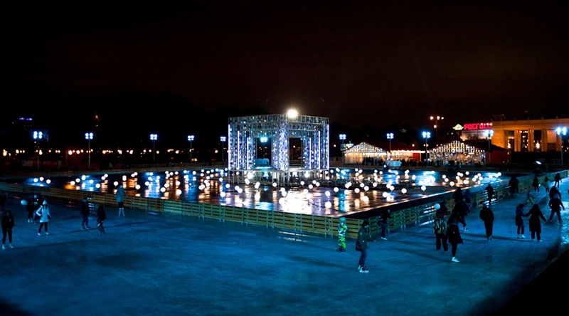 patinando de noche