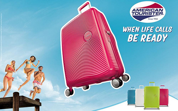 Verano en la carretera: maletas brillantes American Tourister Soundbox