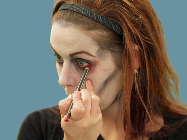 Scary maquillaje para Halloween con tus propias manos para niñas y niñas