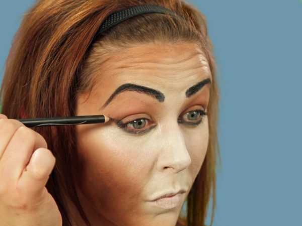 Scary maquillaje para Halloween con tus propias manos para niñas y niñas