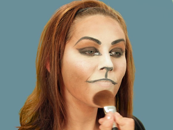 Scary maquillaje para Halloween con tus propias manos para niñas y niñas