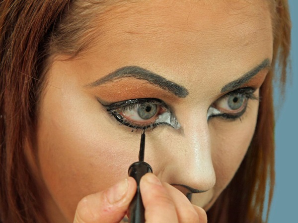 Scary maquillaje para Halloween con tus propias manos para niñas y niñas