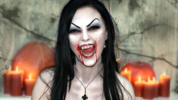 Scary maquillaje para Halloween con tus propias manos para niñas y niñas
