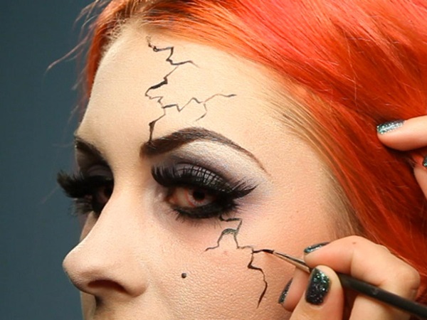 Scary maquillaje para Halloween con tus propias manos para niñas y niñas