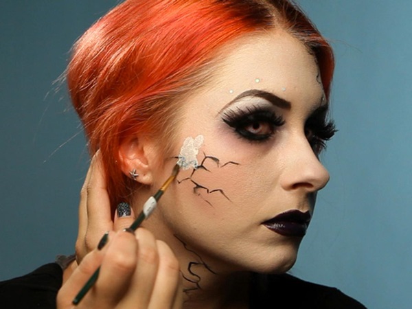 Scary maquillaje para Halloween con tus propias manos para niñas y niñas