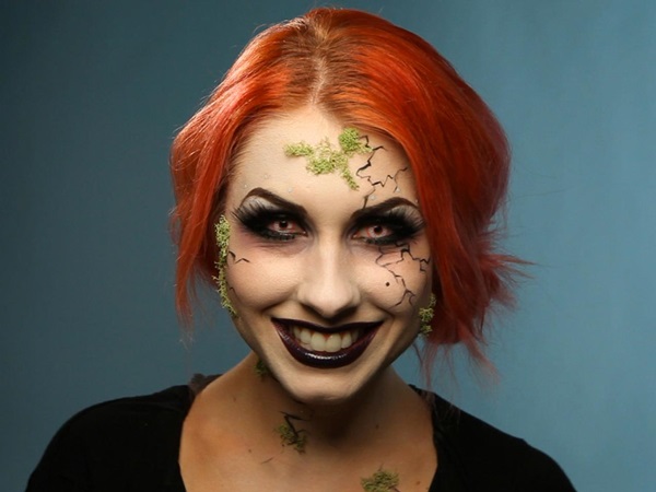 Scary maquillaje para Halloween con tus propias manos para niñas y niñas
