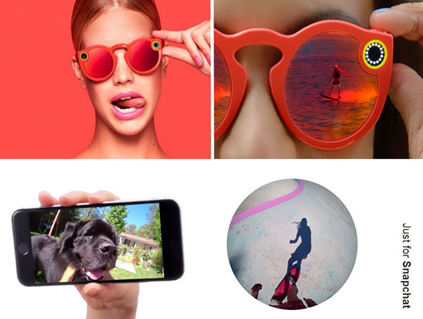 Novedad de Snapchat: Gafas de gafas con modo video