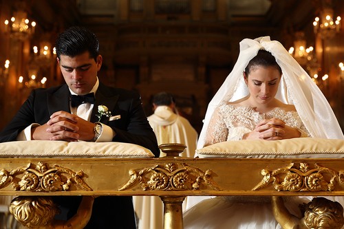 Ceremonia de boda en las iglesias ortodoxas y católicas