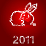 Felicitaciones por el nuevo año de Rabbit