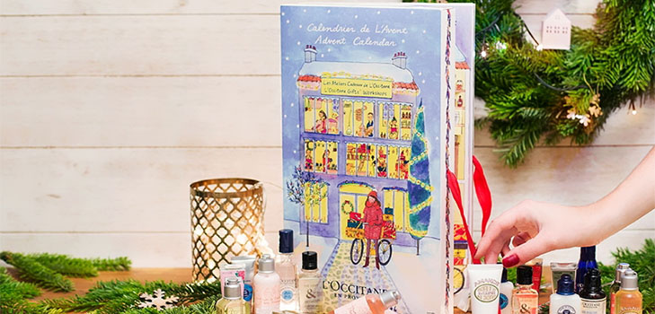 Ambiente festivo: calendario de Adviento L'Occitane