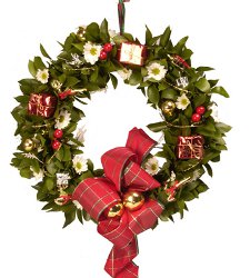 Corona de Navidad con sus propias manos