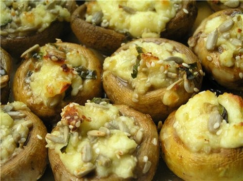 sándwiches de champiñones