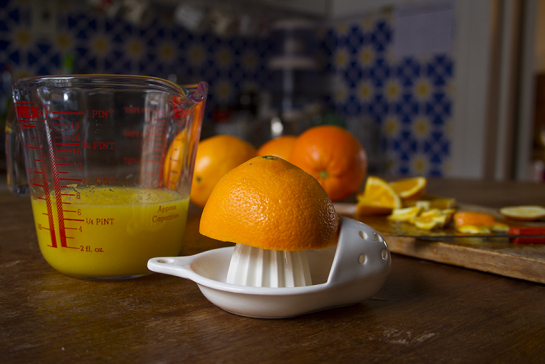 Foto de una receta de gelatina de naranja