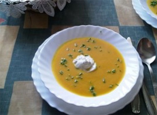 Plato dietético de calabaza