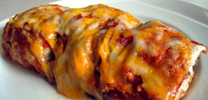 Enchiladas con frijoles y tubérculos