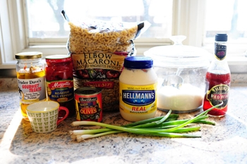Ensalada italiana de macarrones fríos