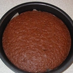 Foto de una receta de pastel de chocolate 