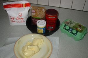 Foto de una receta de pastel de chocolate 