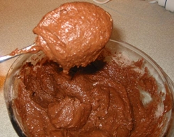 Foto de una receta de pastel de chocolate 