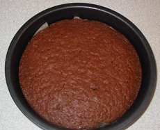 Foto de una receta de pastel de chocolate para el cumpleaños de un niño