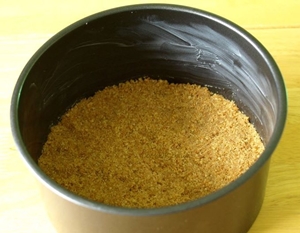 Foto de una receta de un sabroso pastel carmesí