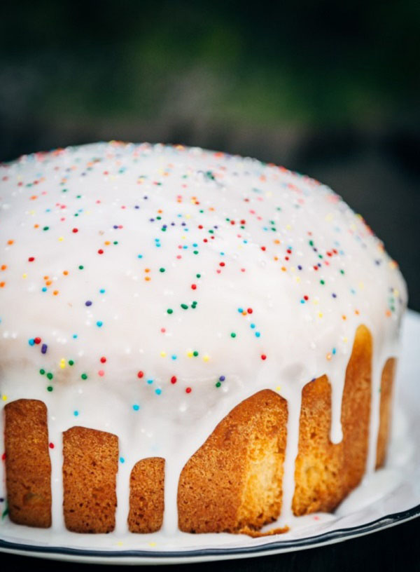 Glaseado para pastel con una foto