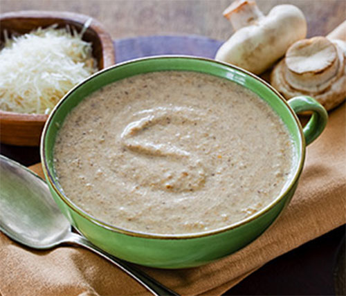 Sopa de champiñones crema