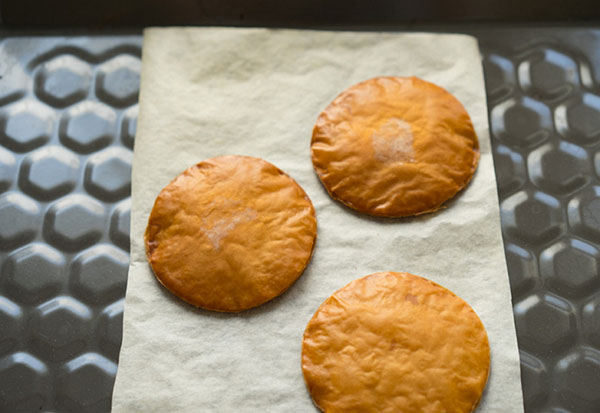 Idea para el almuerzo: mini pizza picante con gambas