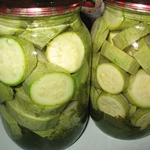 Calabacines en escabeche con ajo