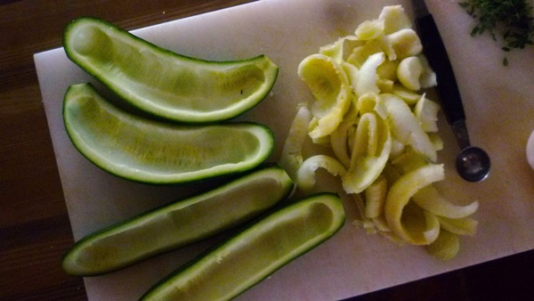 Sabroso calabacín en el horno - recetas
