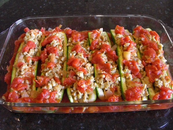 Sabroso calabacín en el horno - recetas