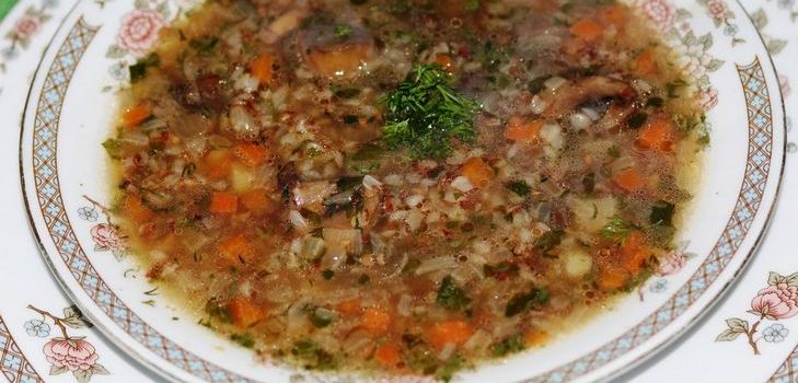 Cómo cocinar sopa de alforfón