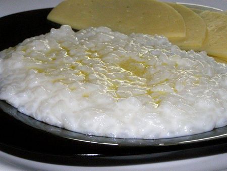 Cómo cocinar gachas de arroz?