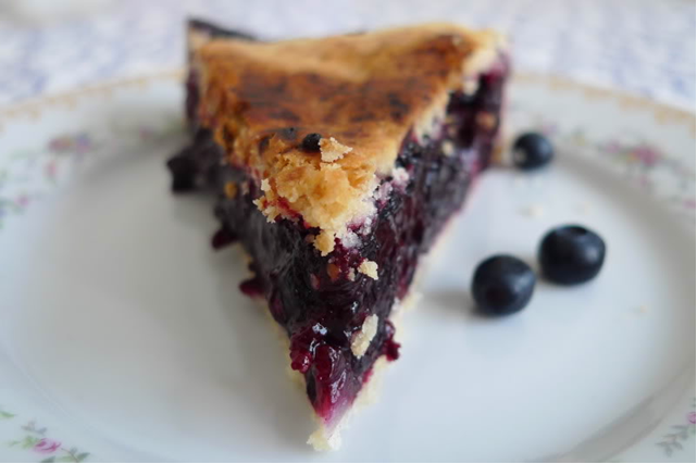 pastel de arándano