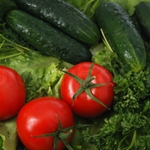 Cómo cortar pepinos y tomates bellamente