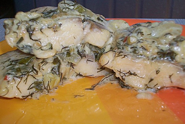 Cómo cocinar salmón rosado? Recetas de salmón rosado jugoso y suave en el horno con crema agria