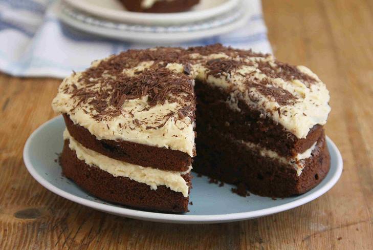 Foto de una receta para pastel de café